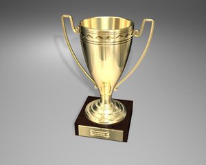 3d trophy award cup model