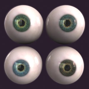 realistic eyes 3d model