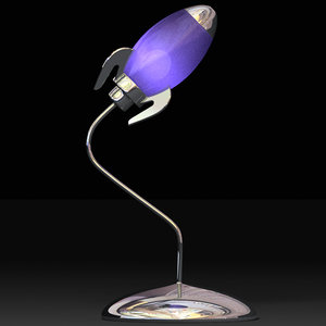 rocket lamp 3d model