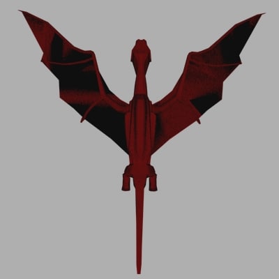 dragon wings 3d model