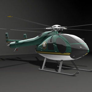 helicopter 3d model