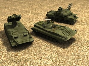 russian army vehicles 3d model