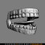 mouth interior teeth tongue 3d model