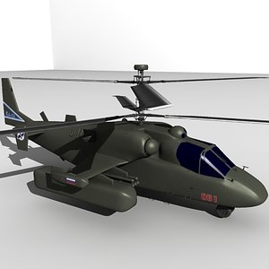 3d ka-52 helicopter model