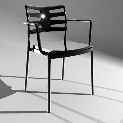chair fritz hansen ice 3d model