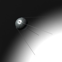 8k71ps sputnik rocket r-7 3d model