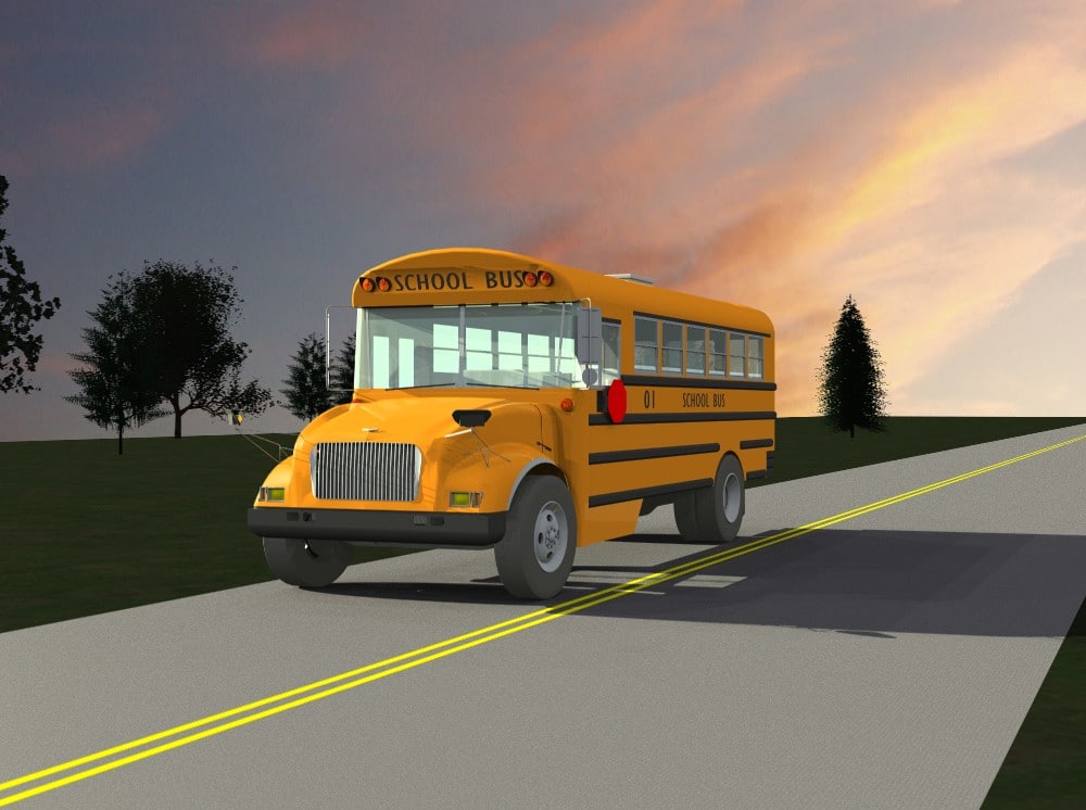 3ds max school bus