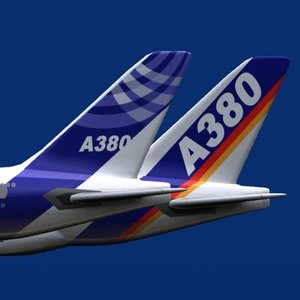 airbus a380-800 house color 3d model
