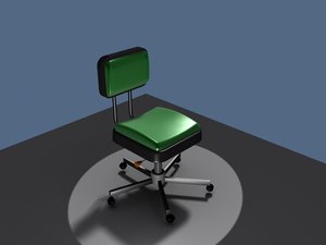 free office chair 3d model
