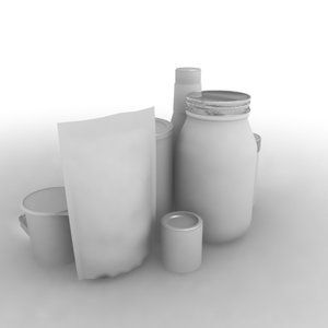packages pantry 3d model
