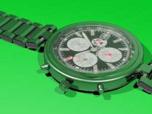 wrist watch 3d x