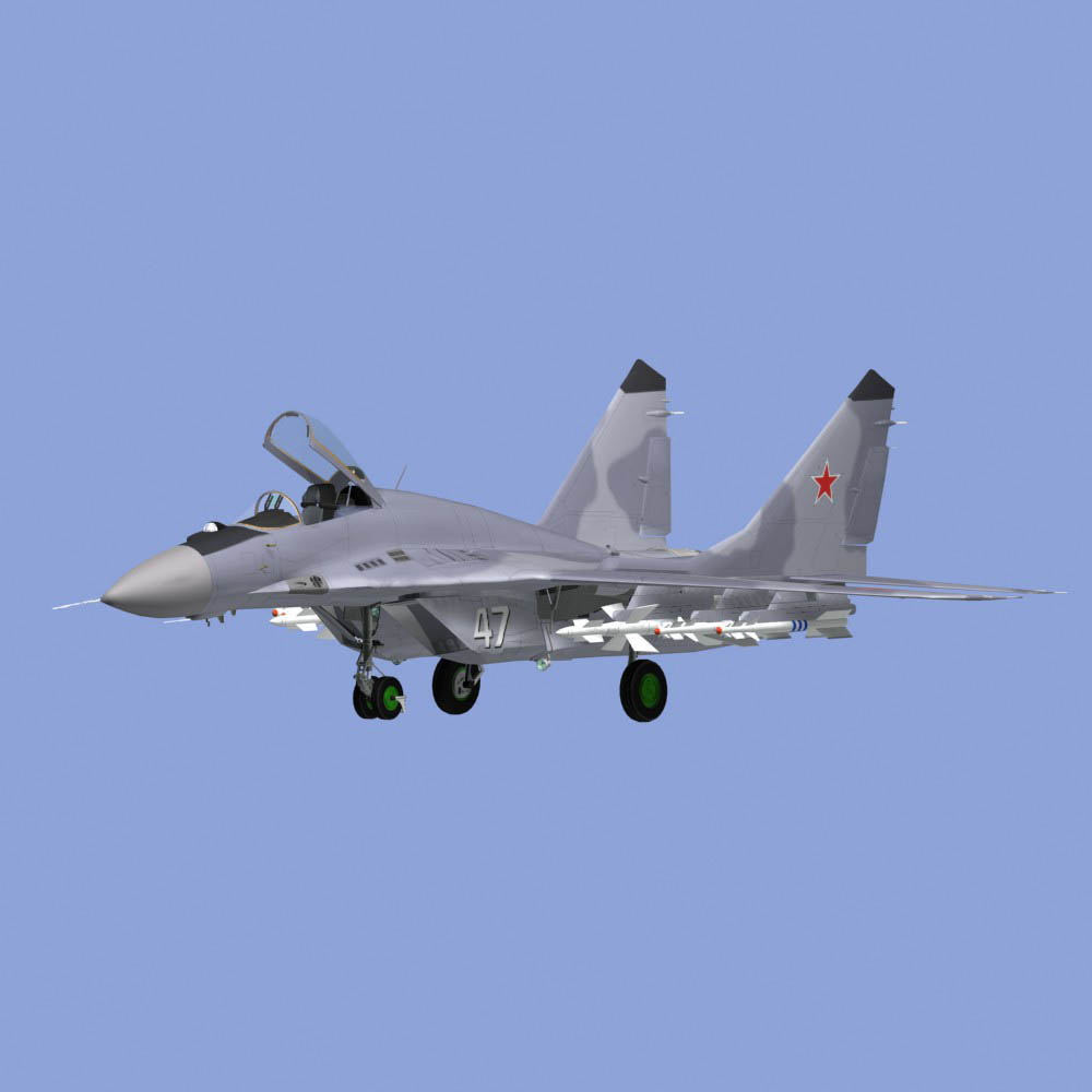 russian jet fighter 3d 3ds