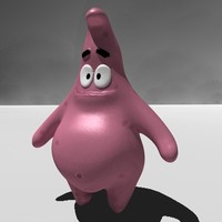 3d patrick star sponge model