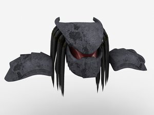predator mask 3d model
