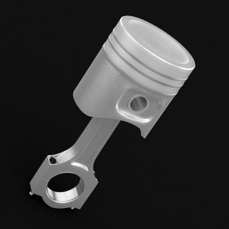 petrol engine piston 3d model