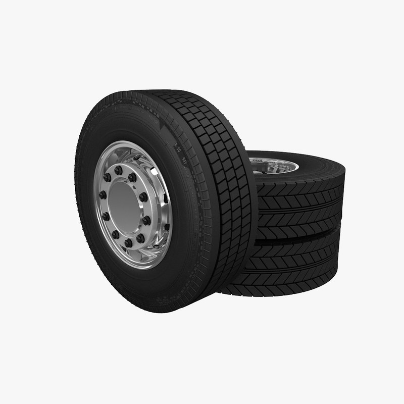 truck wheel 3d model