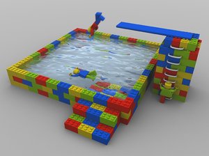 free c4d mode lego swimming pool