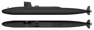3d model american franklin class submarine