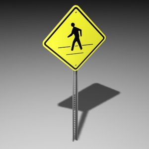 max pedestrian sign
