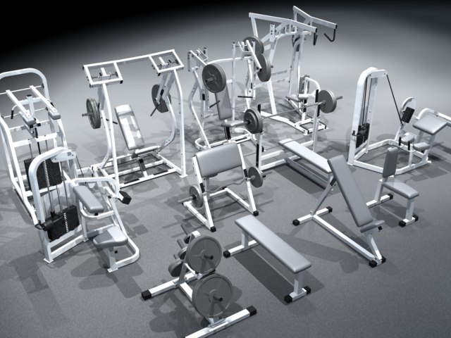 gym equipment set