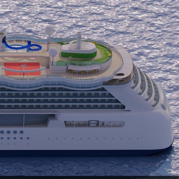 3d model of cruise ship radiance seas