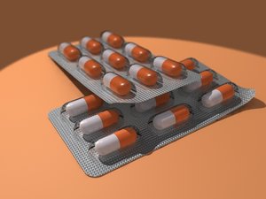 free medical drugs 3d model