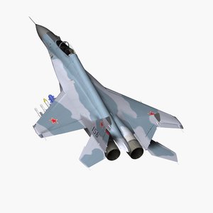 3d mig-29m fighter jet model