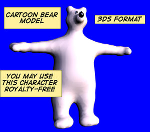 3d bear cartoon