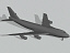 3d b 747-200 model