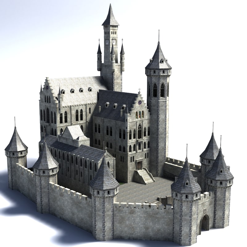 blender model free castle 3d 3d fantasy model castle