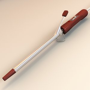 curling iron 3d model