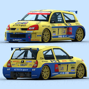 racing cars 2003 3d model
