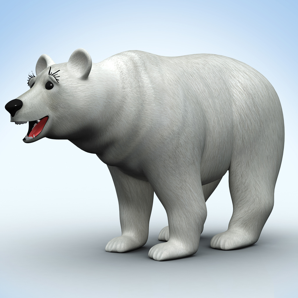 北极熊3d模型
