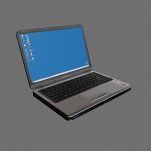 3d model laptop