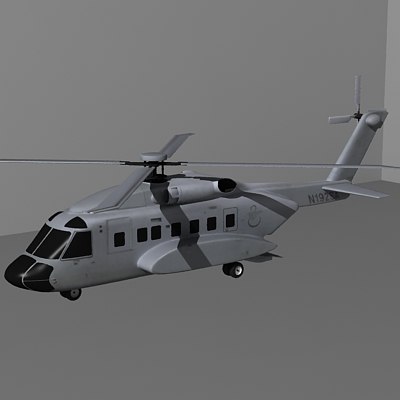 3ds sikorsky s-92 helicopter