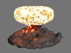 explosion cloud 3d model
