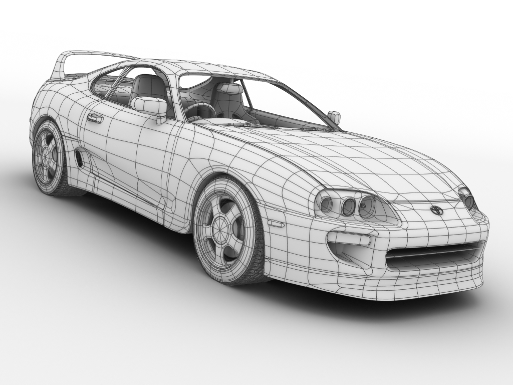 toyota supra 3d model