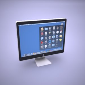 mac monitor 3d model