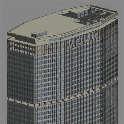 3d model metlife building