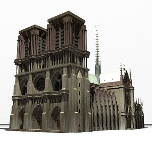 3d notre dame cathedral