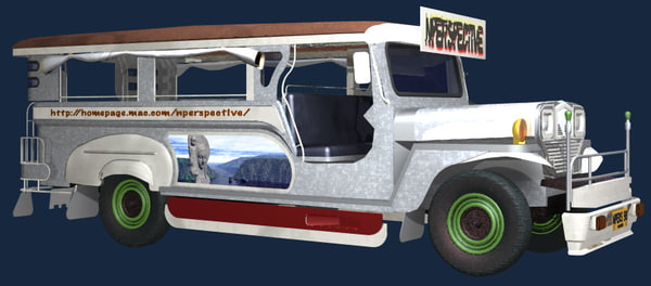 3d philippine jeepney model