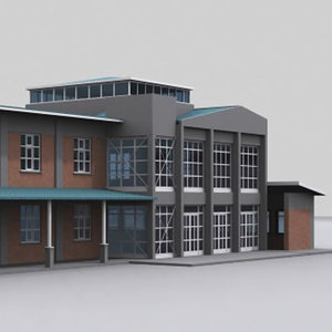 school building 3d model