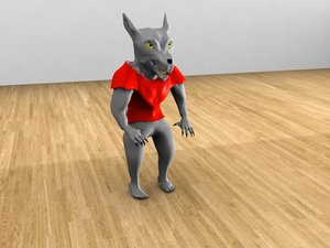 3d model wolfman wolf