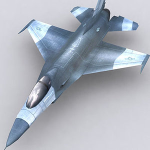 modern military aircraft f16 3d model