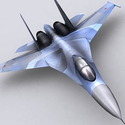 modern military aircraft 3d model