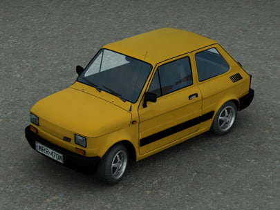 car fiat 126p 3d model fiat 126p