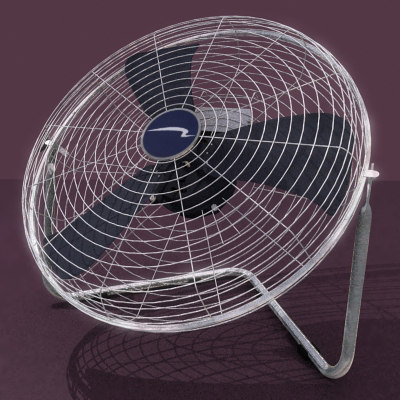 3d Model Floor Mounted Fan Mount