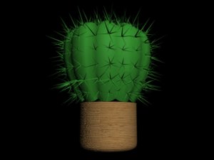 cactus barrel 3d ma
