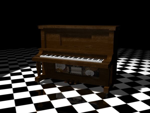 3dsmax piano