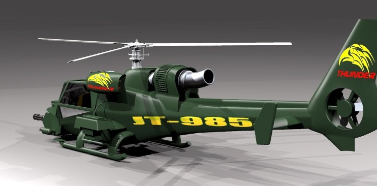 rhinoceros 3d helicopter model free